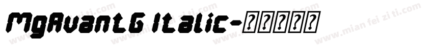 MgAvantG Italic字体转换